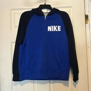 Nike Blue and Black Boys Jacket Size XL
